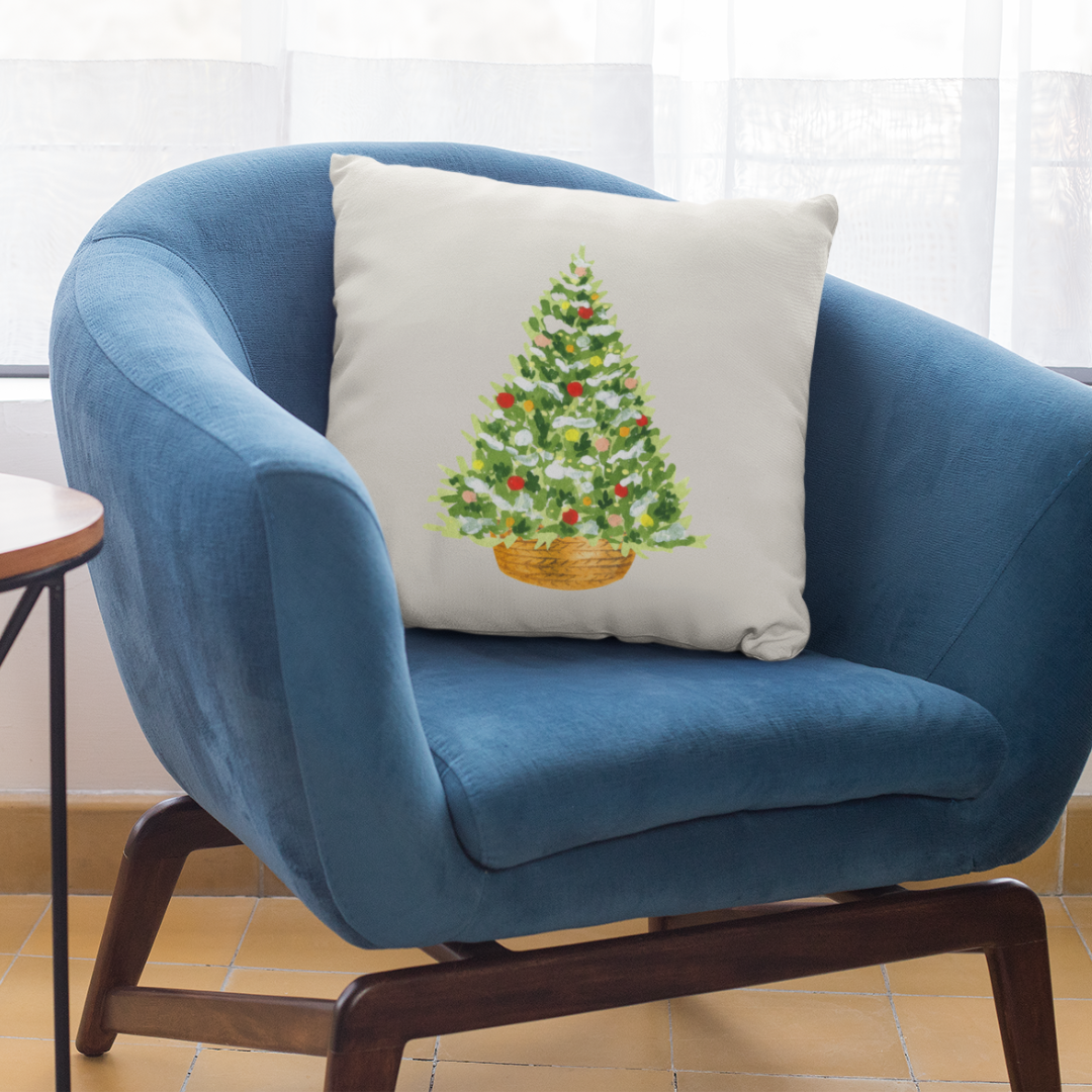 Basket Tree Pillow Cover