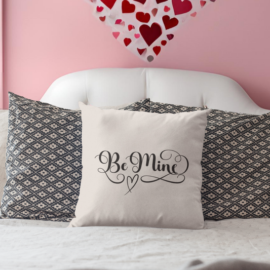 Be Mine Script Pillow Cover