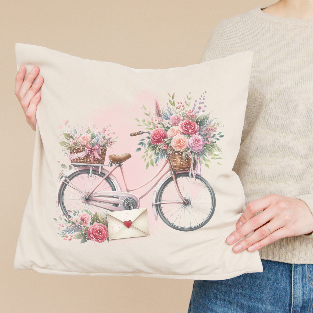 Bike Love Pillow Cover