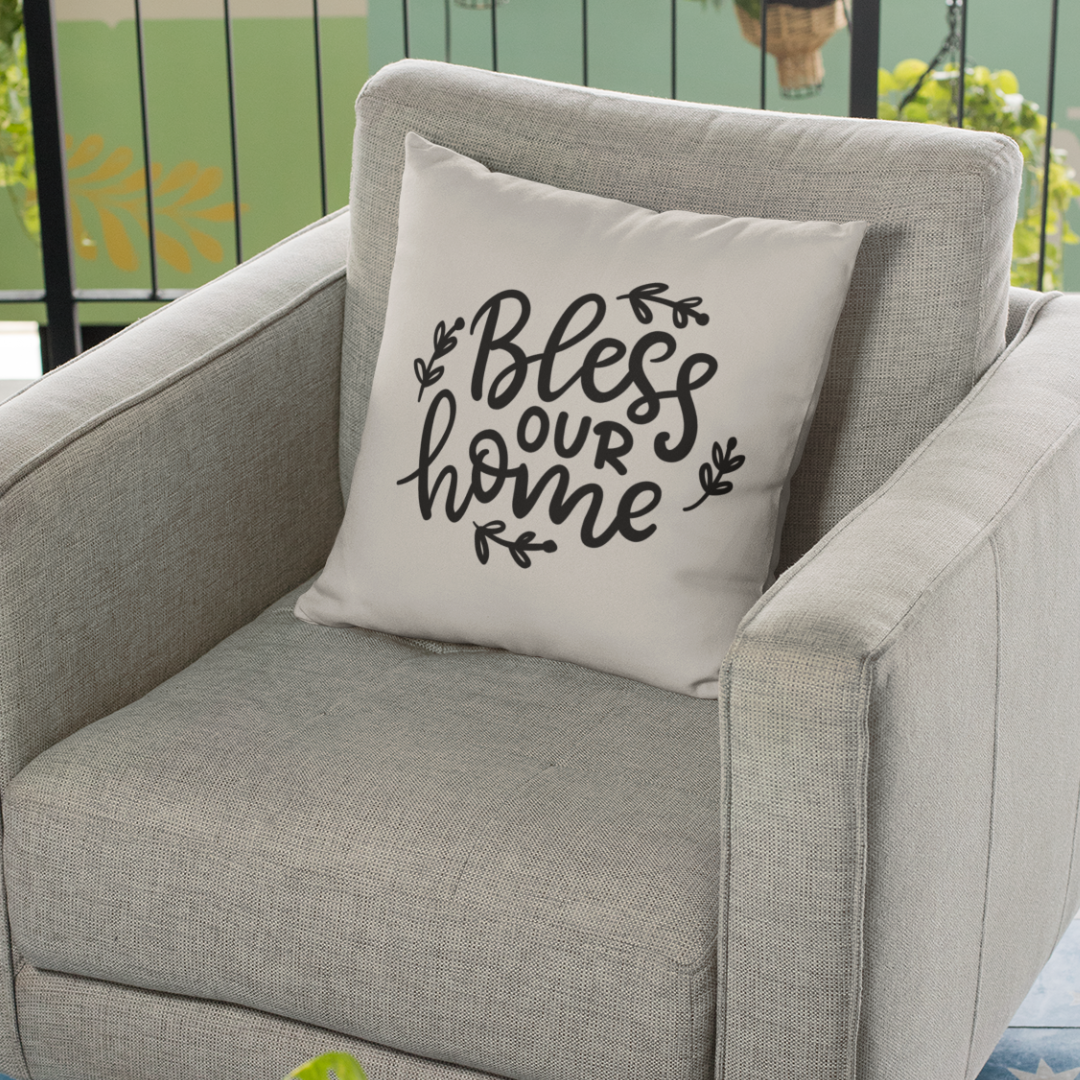 Bless Our Home Pillow Cover