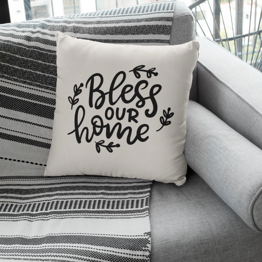 Bless Our Home Pillow Cover