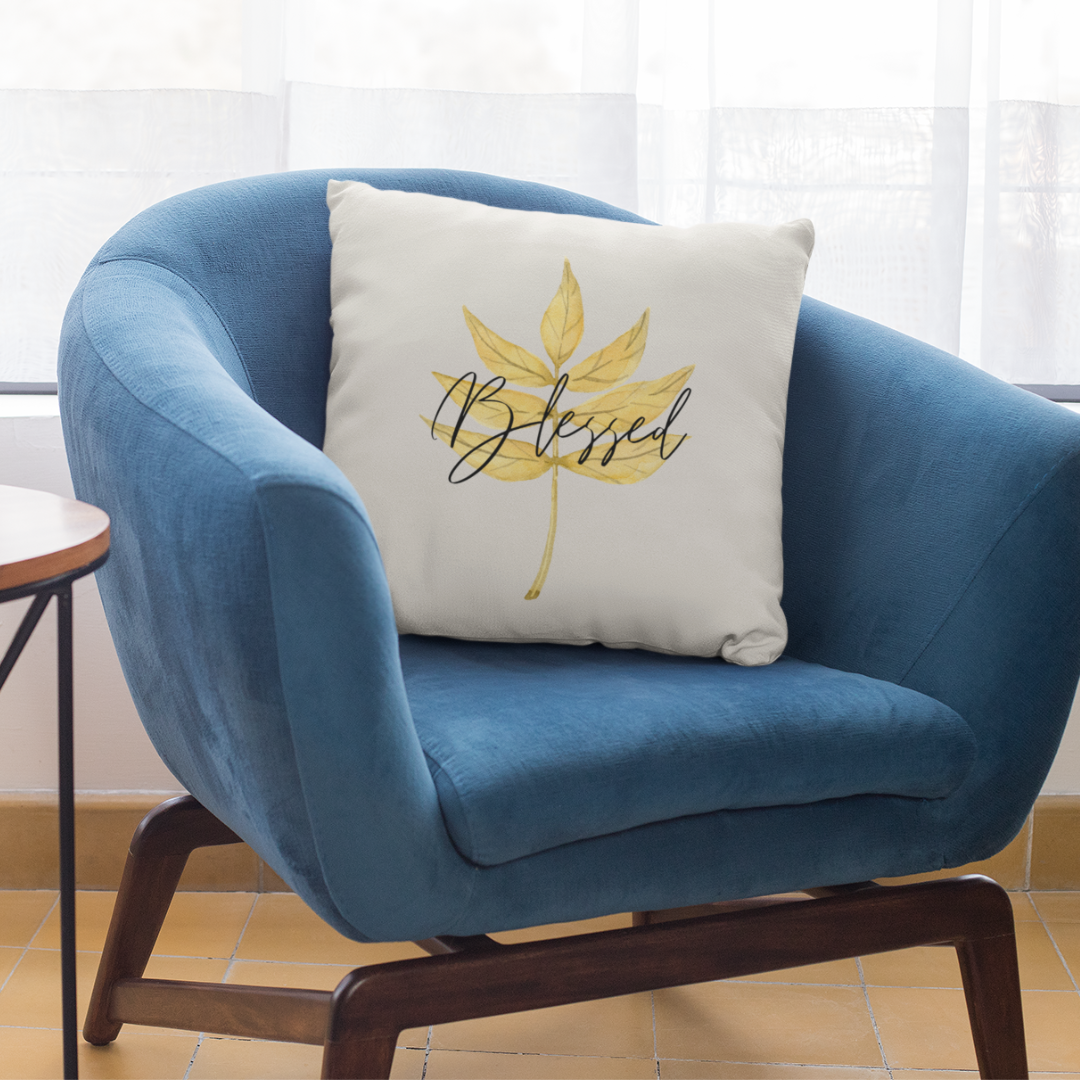 Blessed Leaf Pillow Cover