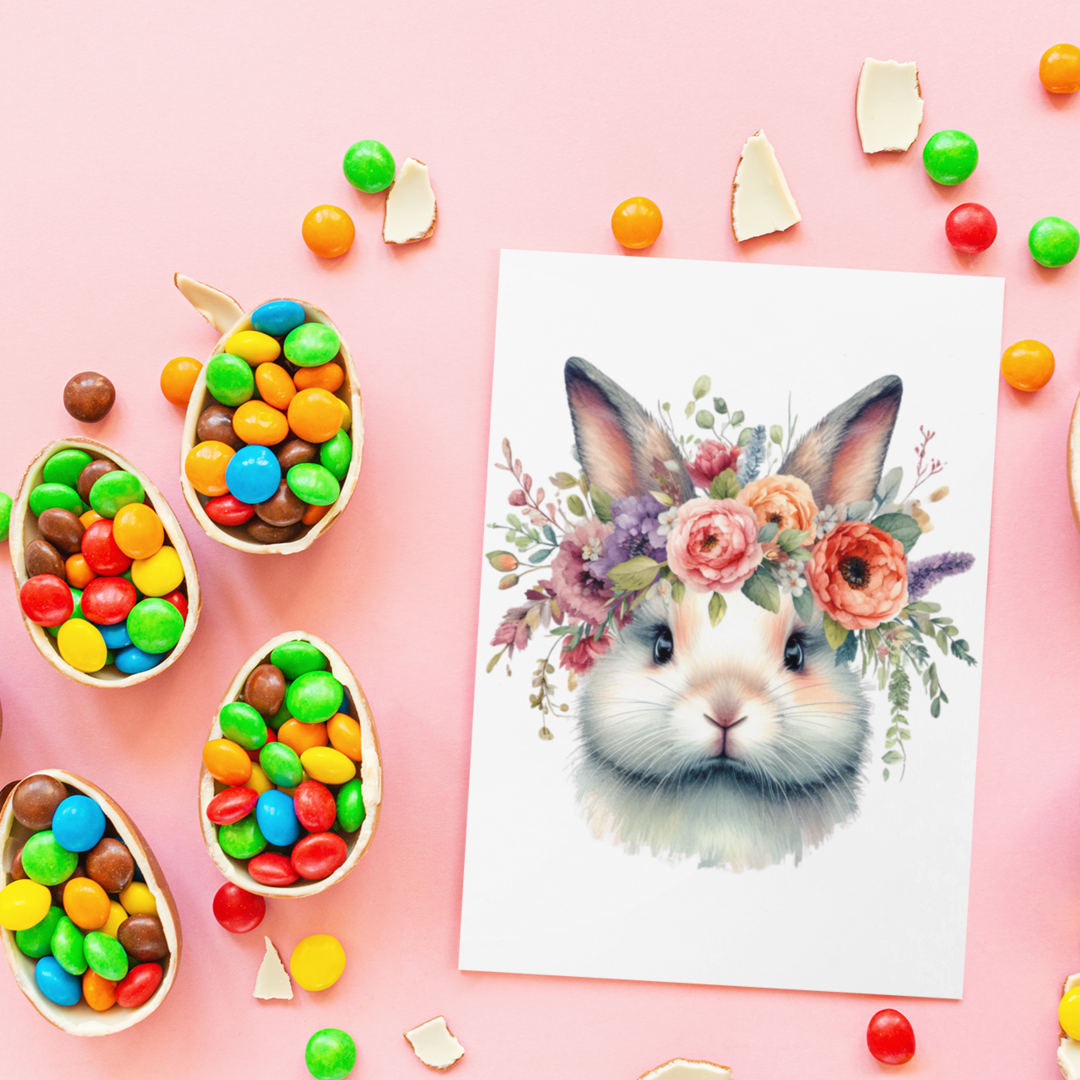 Bunny Floral Crown Digital Download