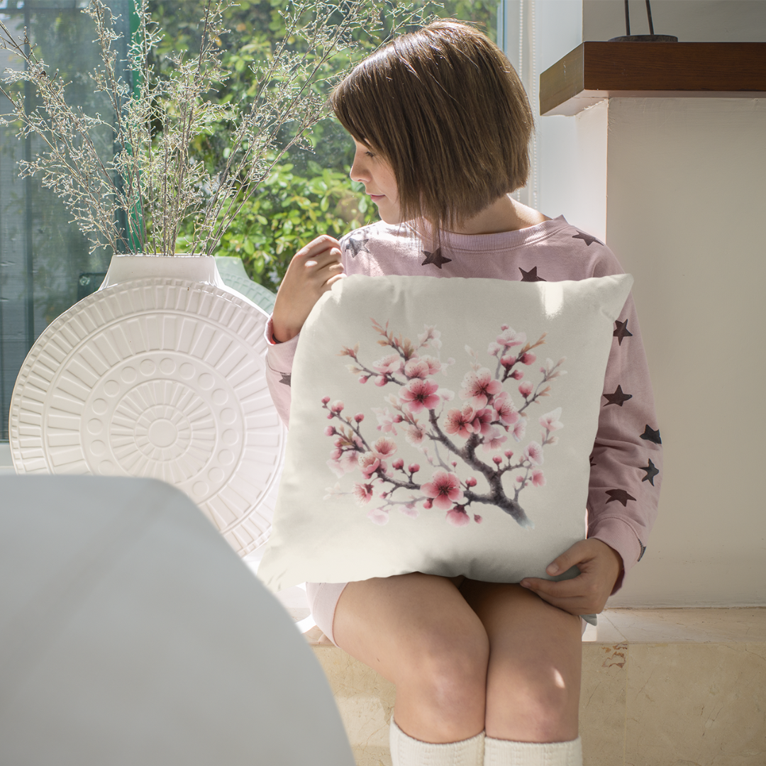 Cherry Blossom Branch Pillow Cover