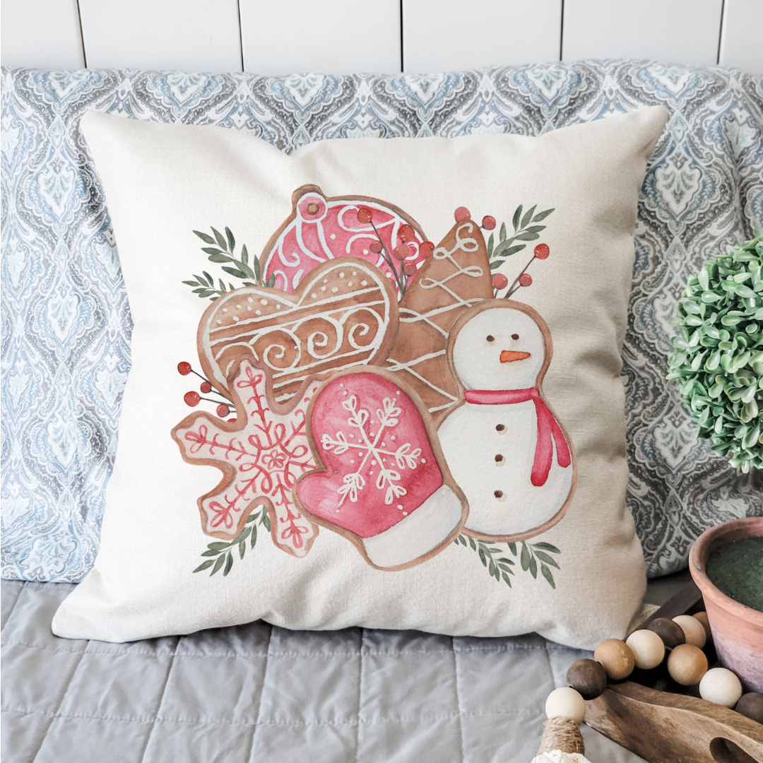 Christmas Cookies Pillow Cover