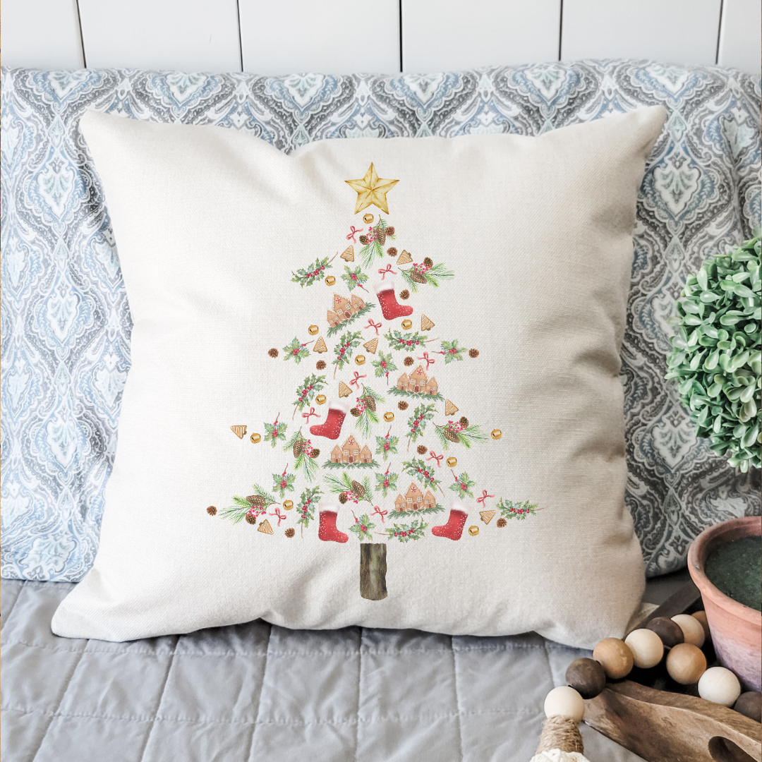 Christmas Tree Pillow Cover