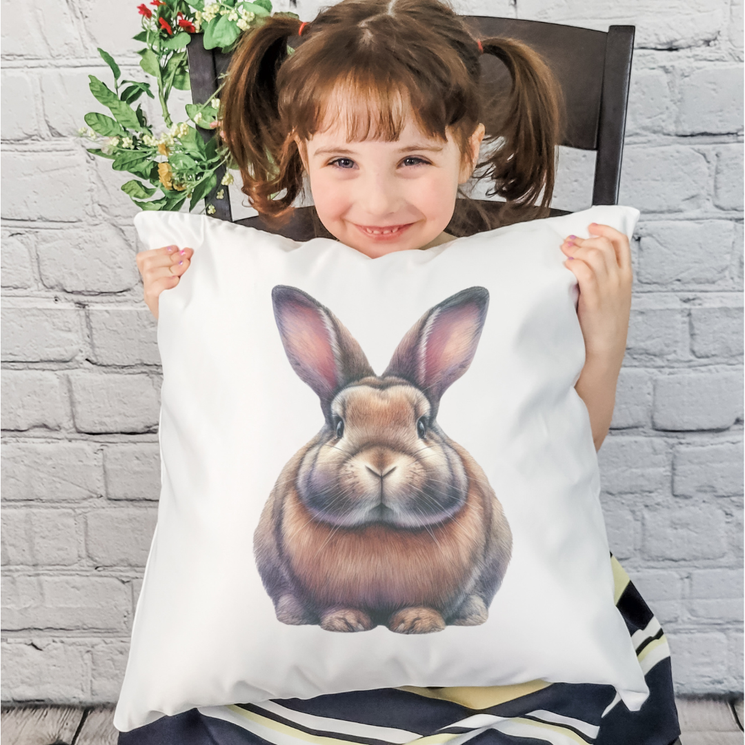 Chubby Bunny Pillow Cover