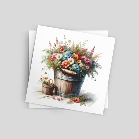Flower Bucket Digital Download