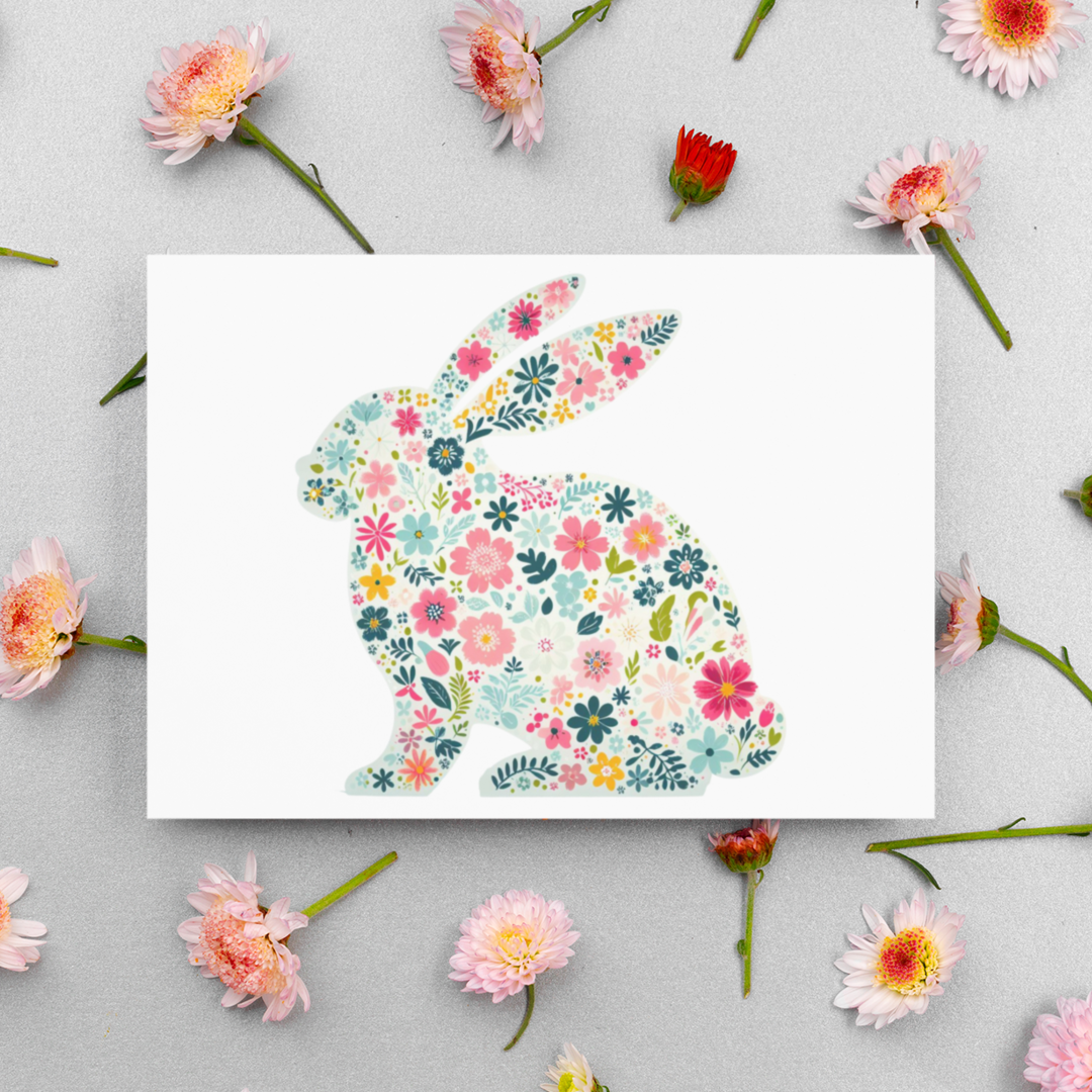 Flower Bunny Digital Download