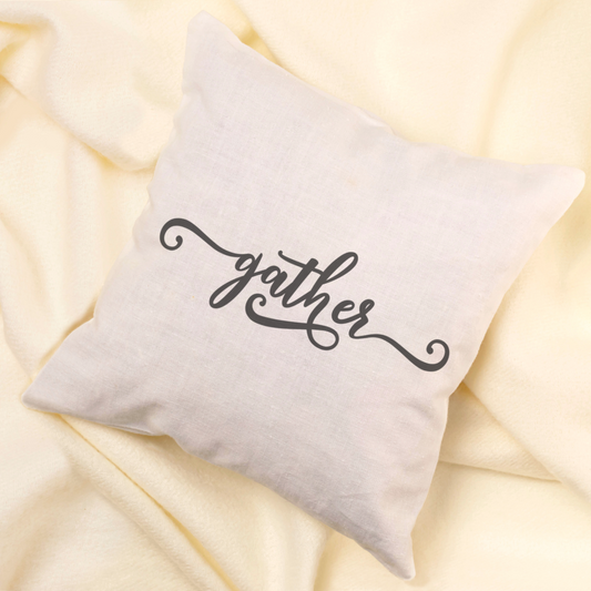 Gather Script Pillow Cover