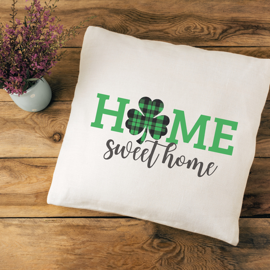 Home Sweet Home Clover Pillow Cover