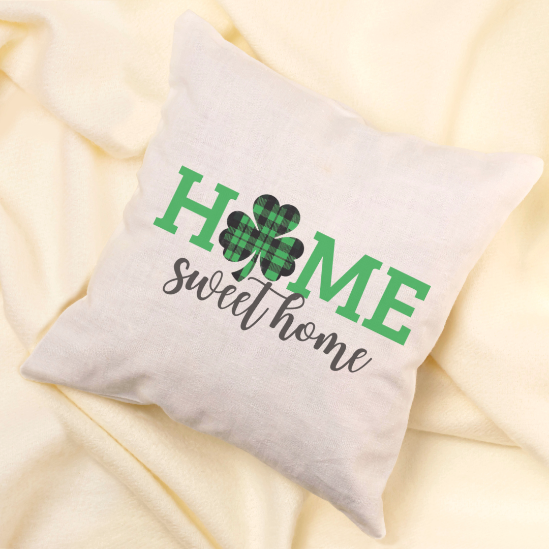 Home Sweet Home Clover Pillow Cover