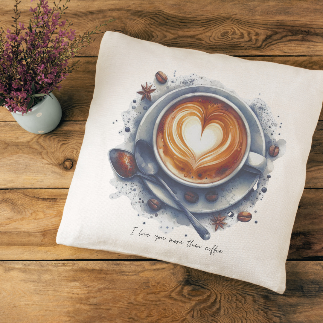 More Than Coffee Pillow Cover