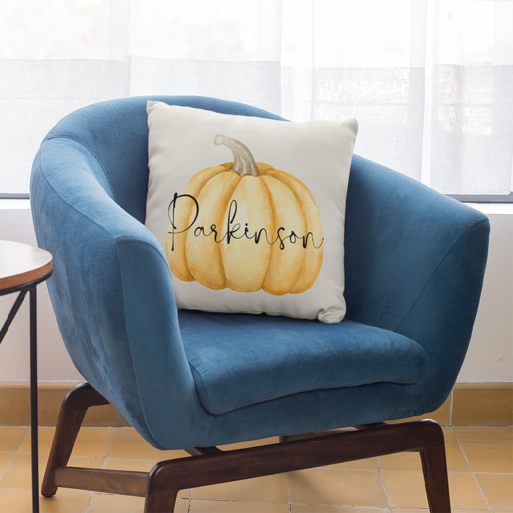 Personalized Pumpkin Pillow Cover