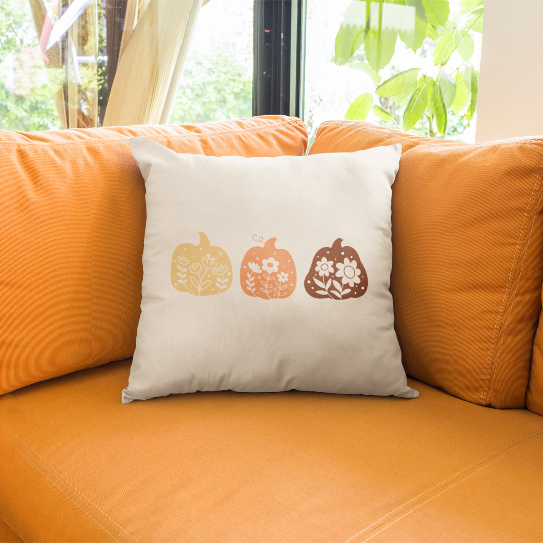 Pumpkin Doodles Pillow Cover