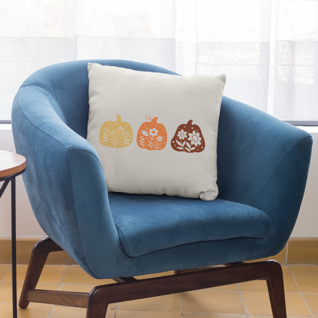 Pumpkin Doodles Pillow Cover