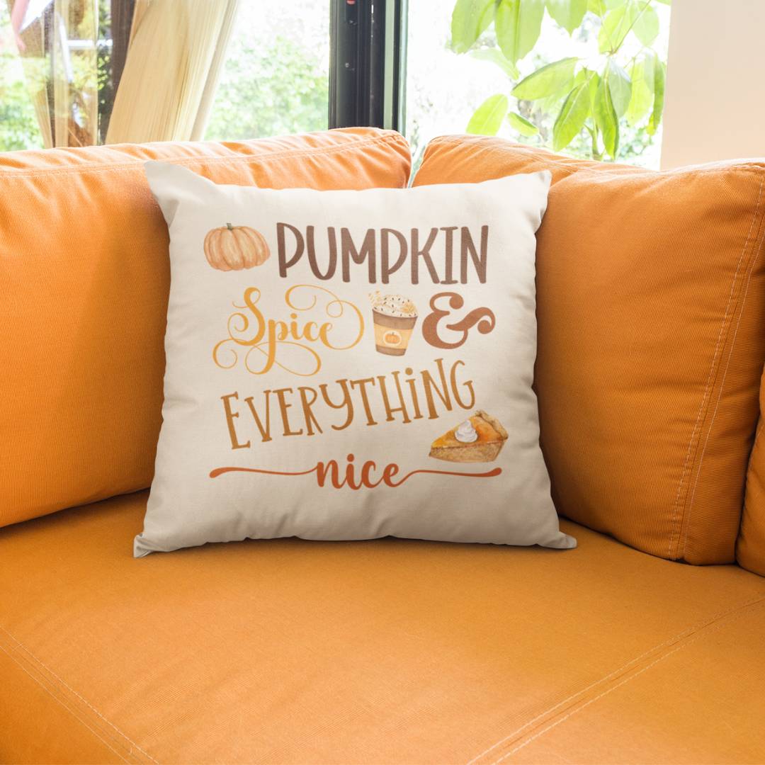 Pumpkin Spice Pillow Cover