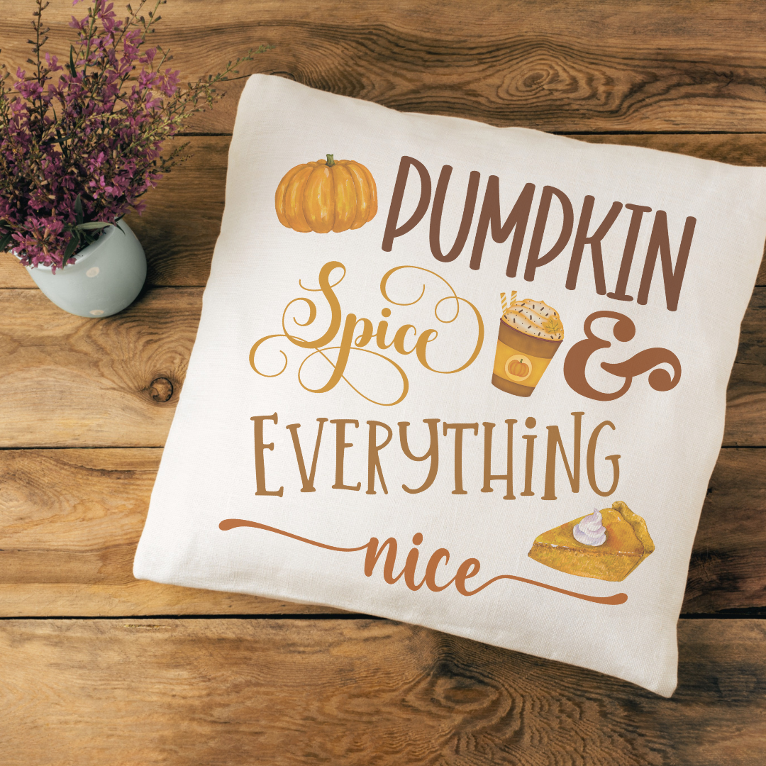 Pumpkin Spice Pillow Cover