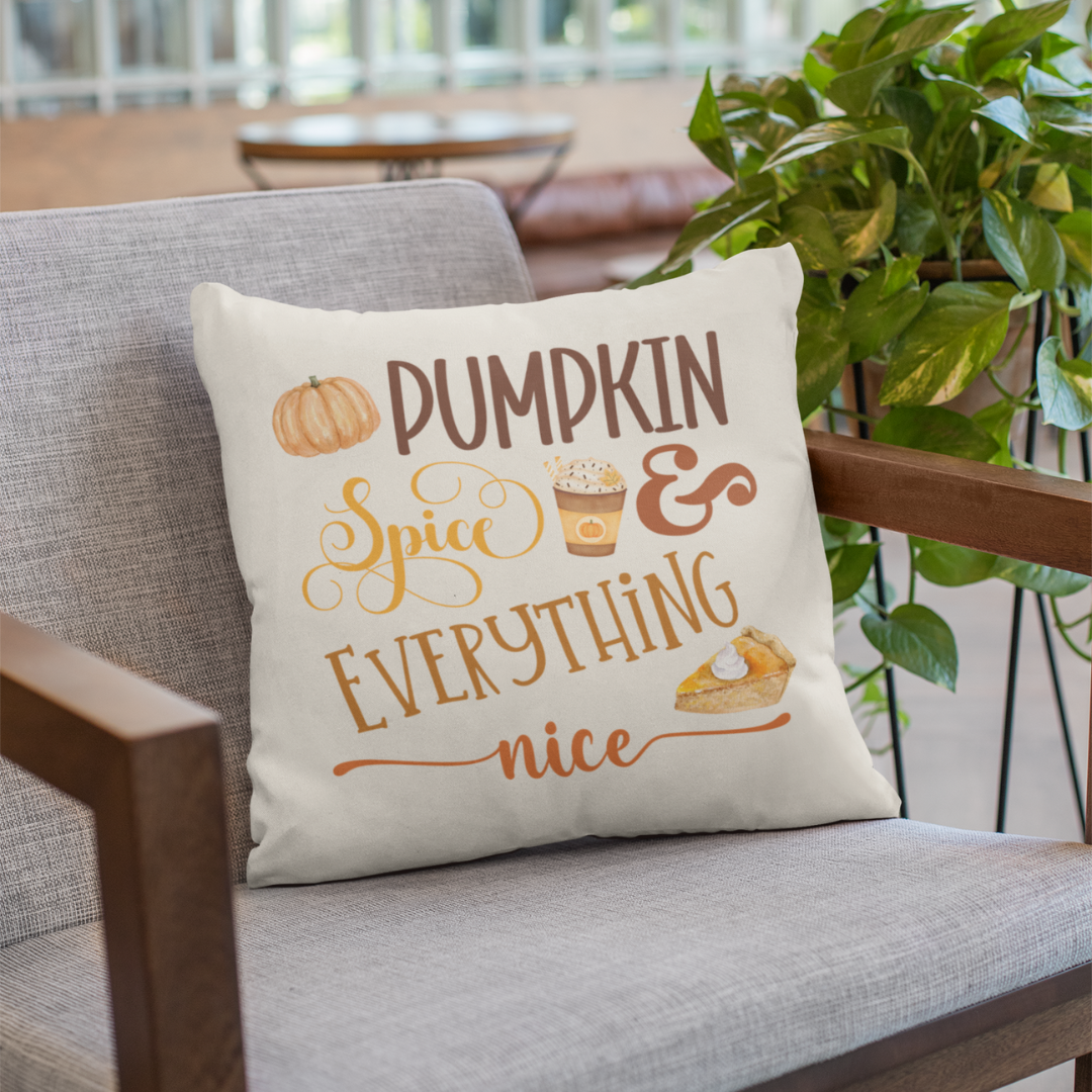 Pumpkin Spice Pillow Cover