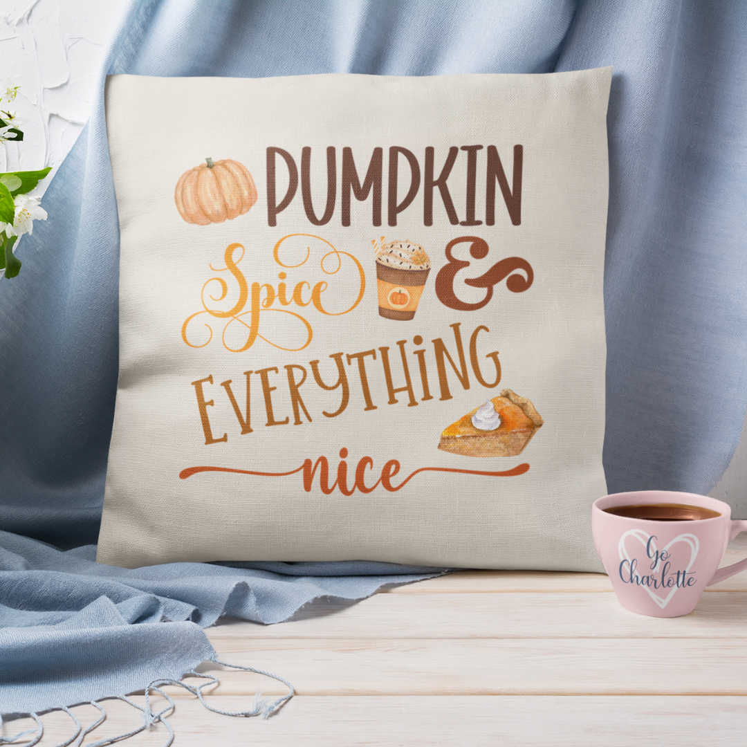 Pumpkin Spice Pillow Cover