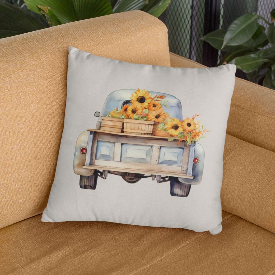 Sunflower Tailgate Pillow Cover