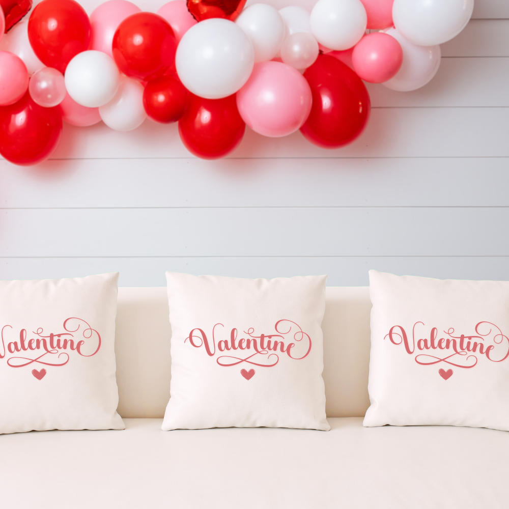 Valentine Script Pillow Cover