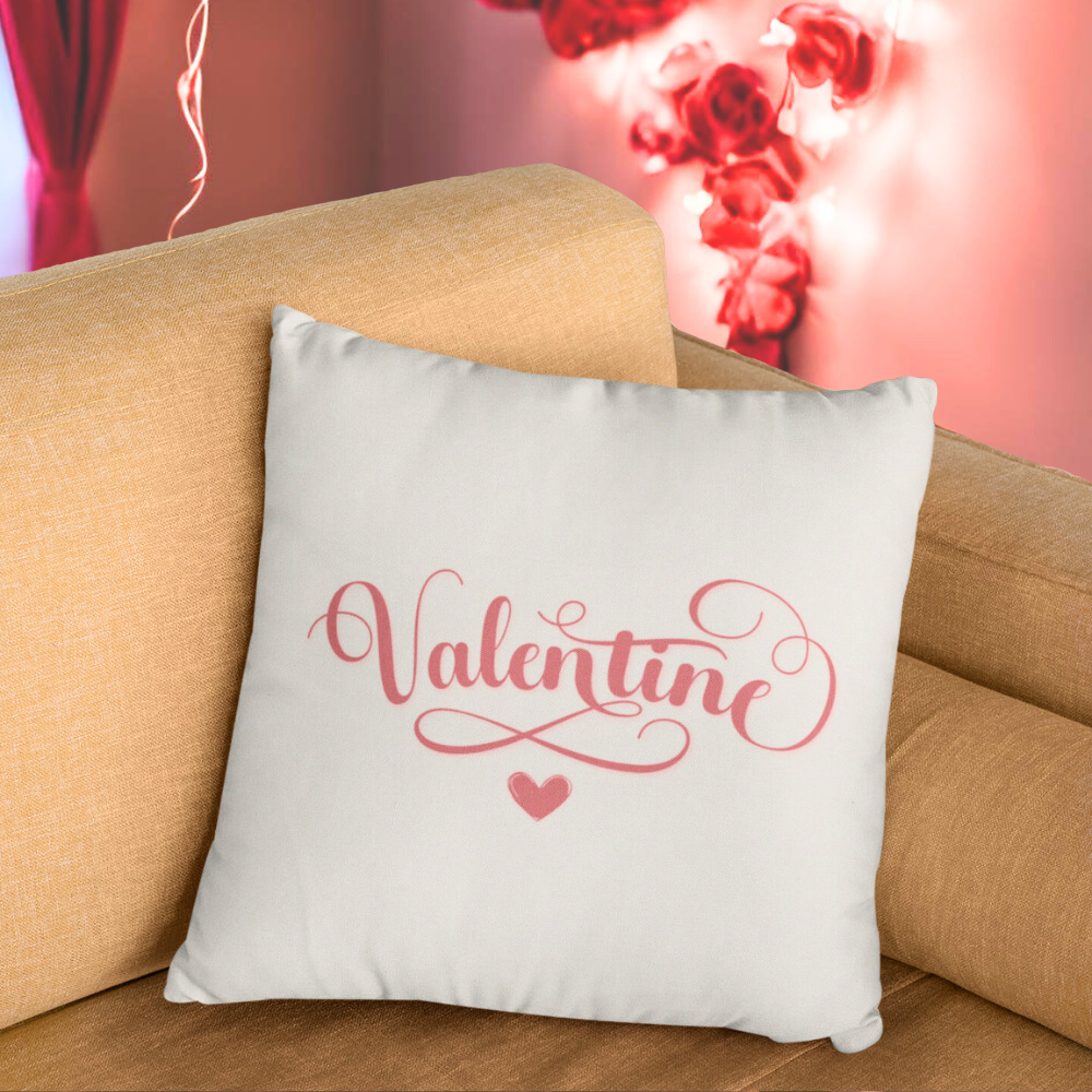 Valentine Script Pillow Cover