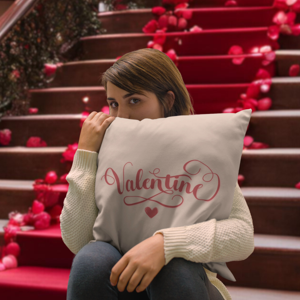 Valentine Script Pillow Cover