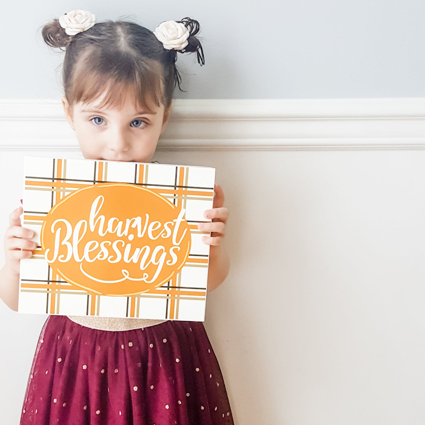 "Harvest Blessings" Box Sign