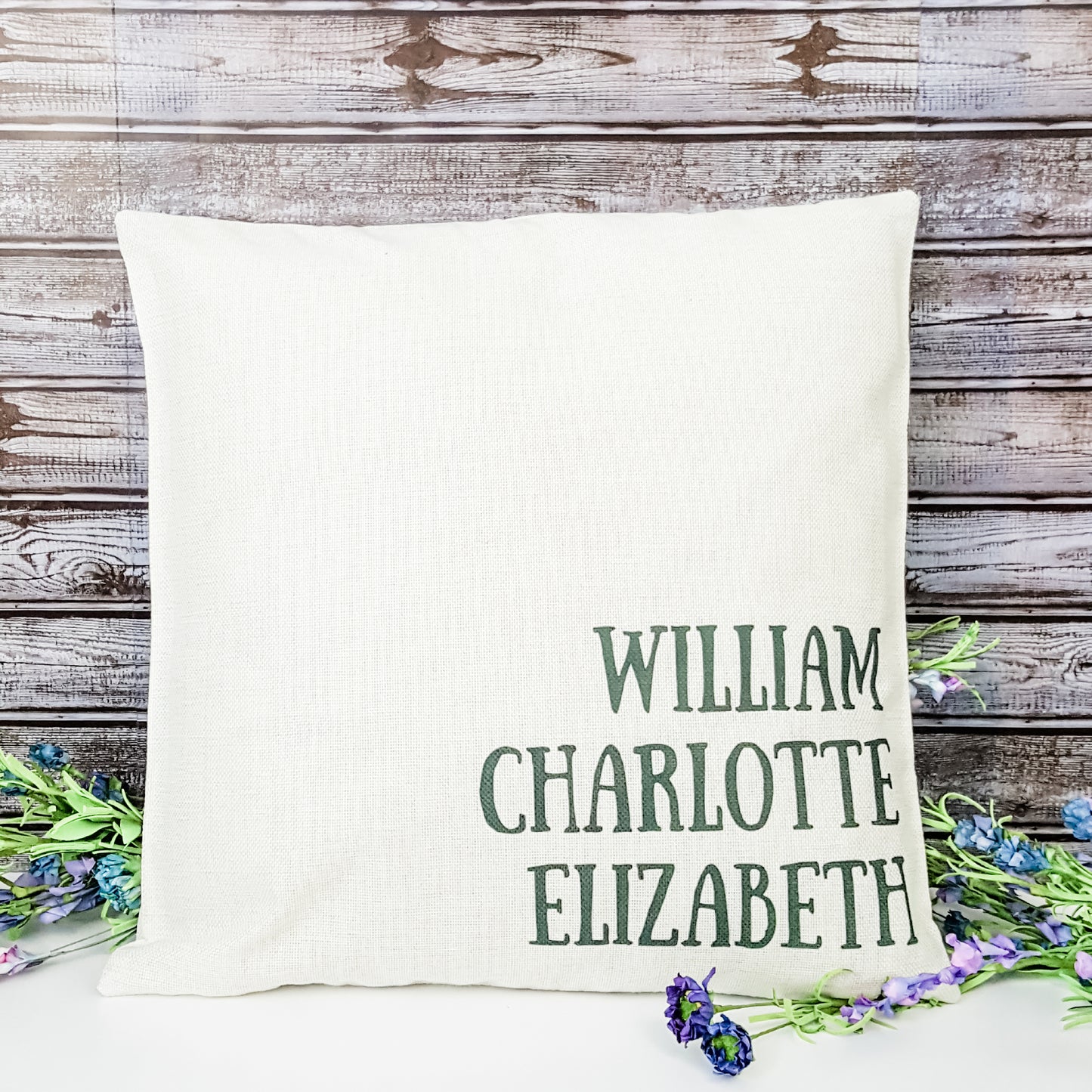 Personalized Kids' Names Pillow Cover