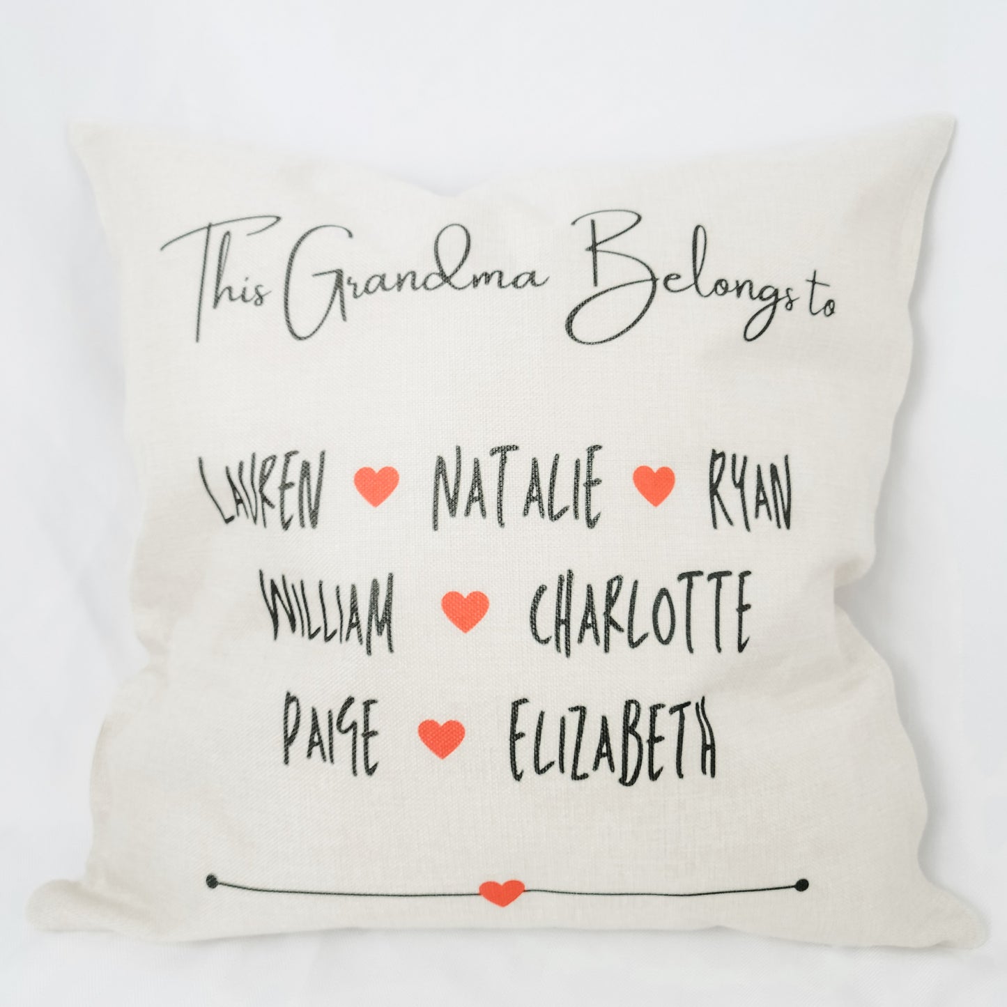 Personalized This Grandma Belongs Pillow Cover