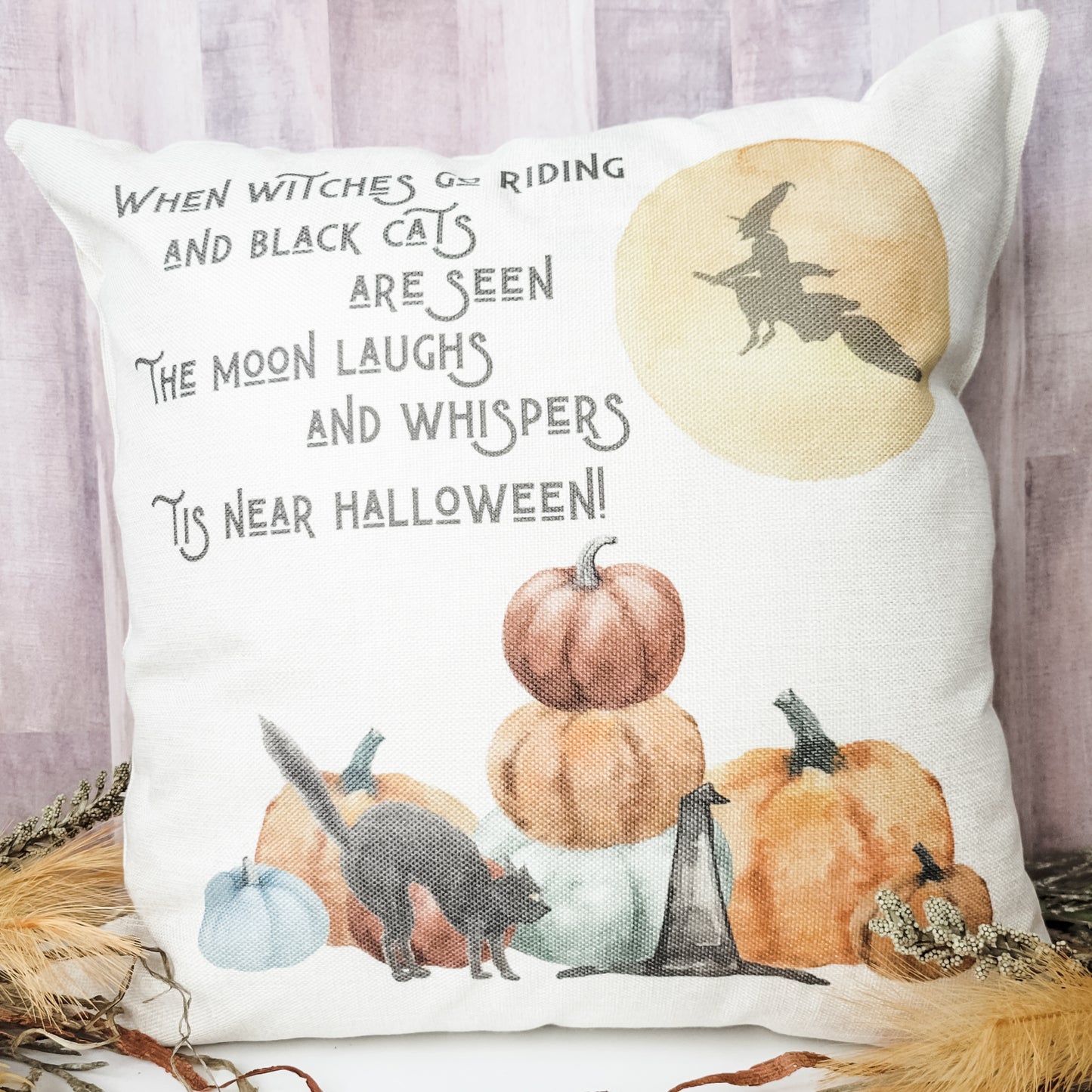 When Witches Go Riding Pillow Cover