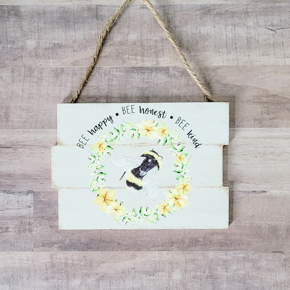 Bee Themed Wood Signs
