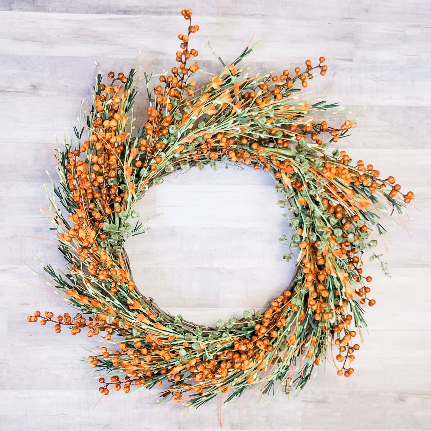 Fall Grass and Berries Wreath