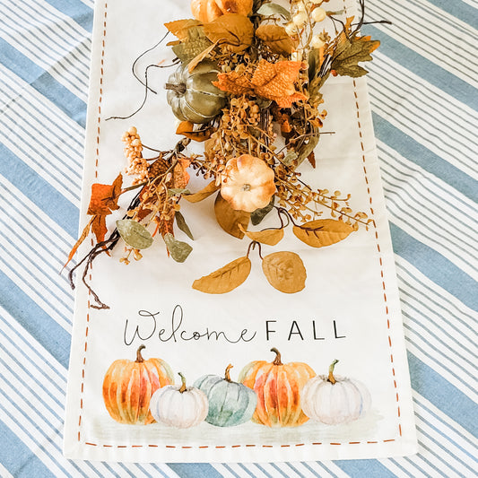 Welcome Fall Table Runner