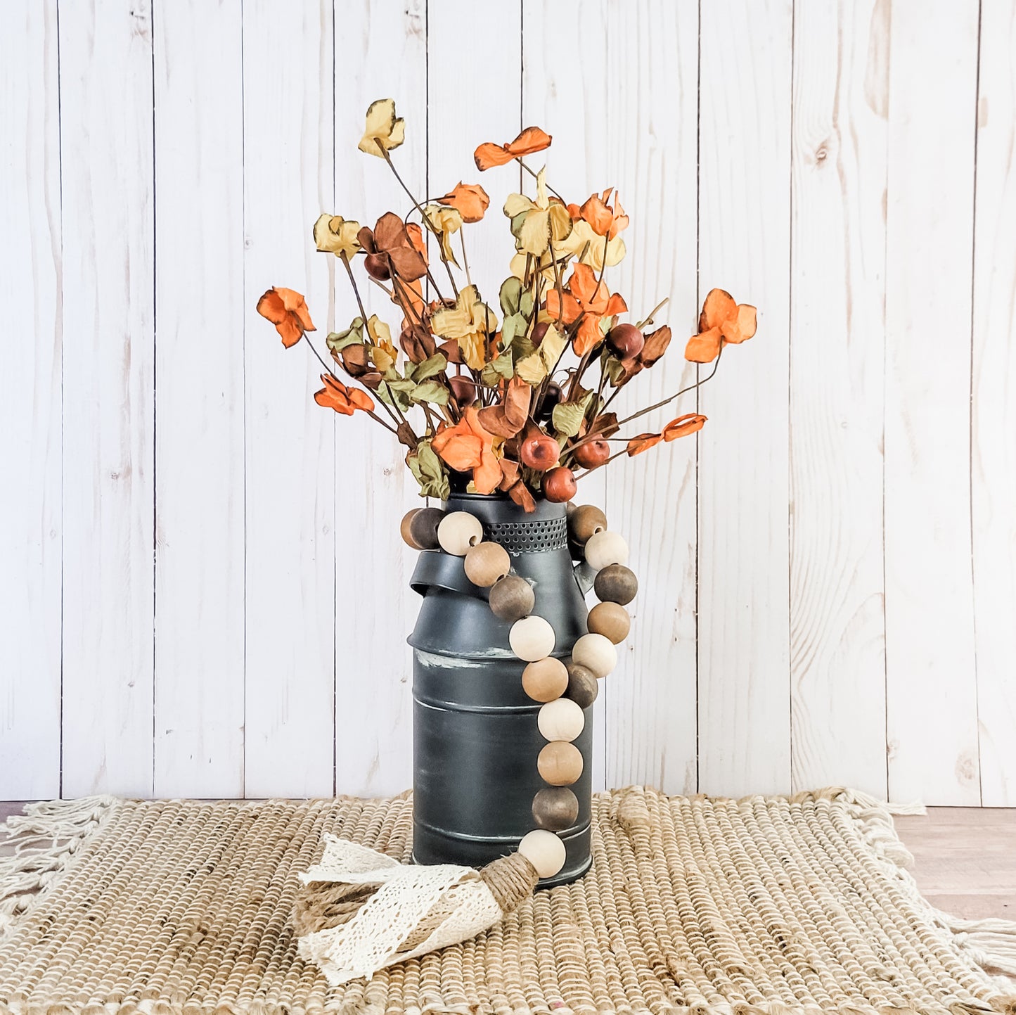 Autumn Flowers with Berries (set of 2)