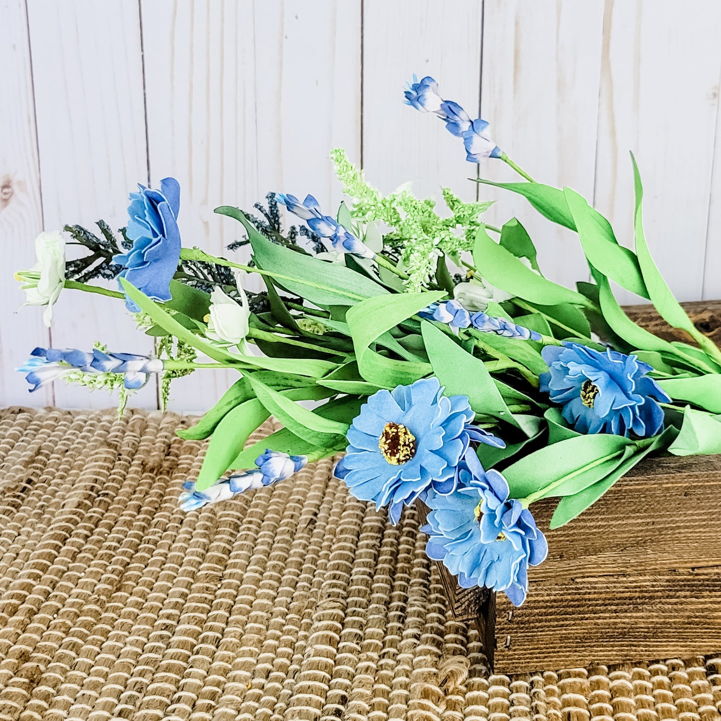 Blue and White Stems (set of 2)