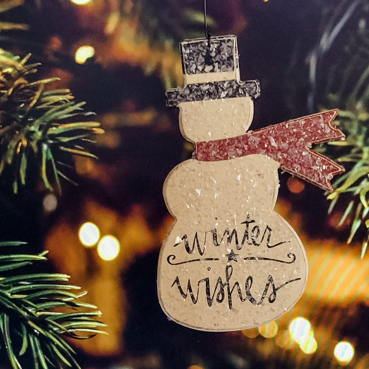 Winter Wishes Snowman Ornament