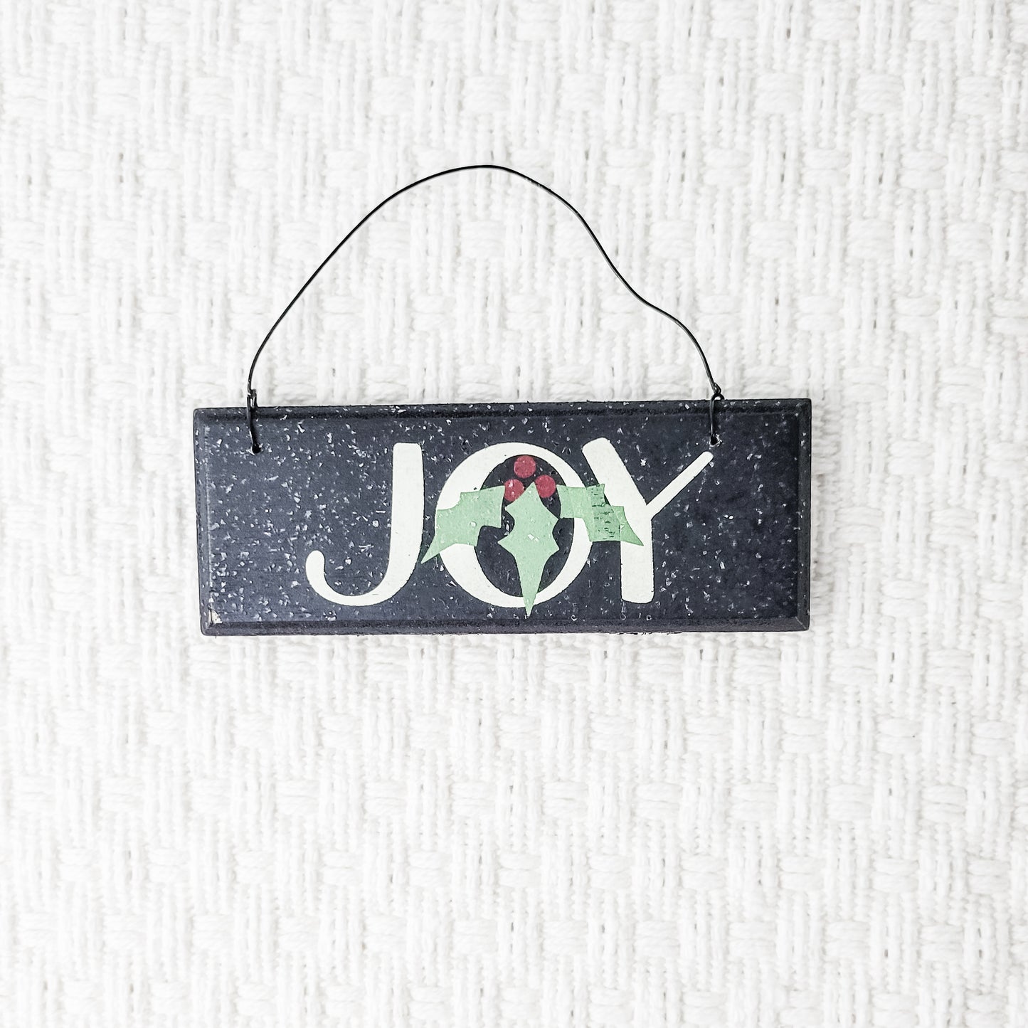 Joy Wood Plaque Ornament