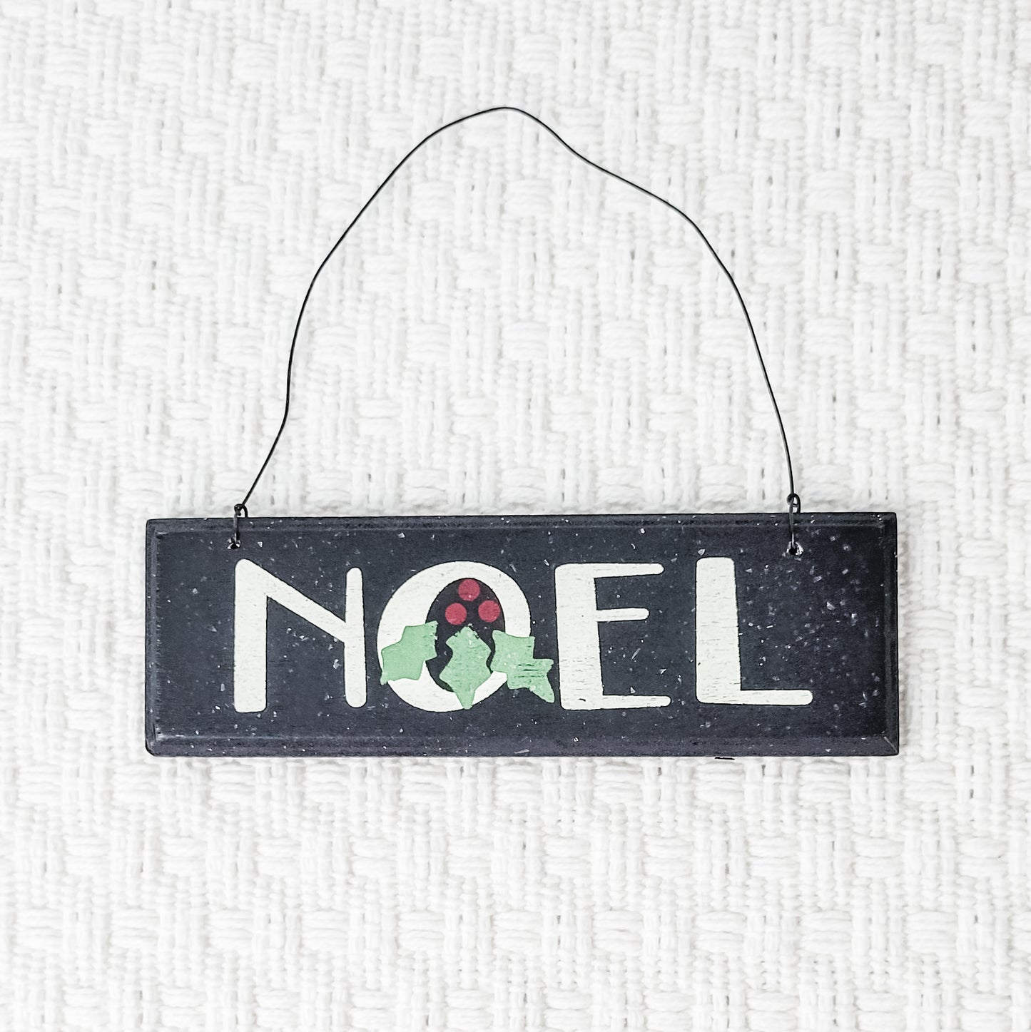 Noel Wood Plaque Ornament