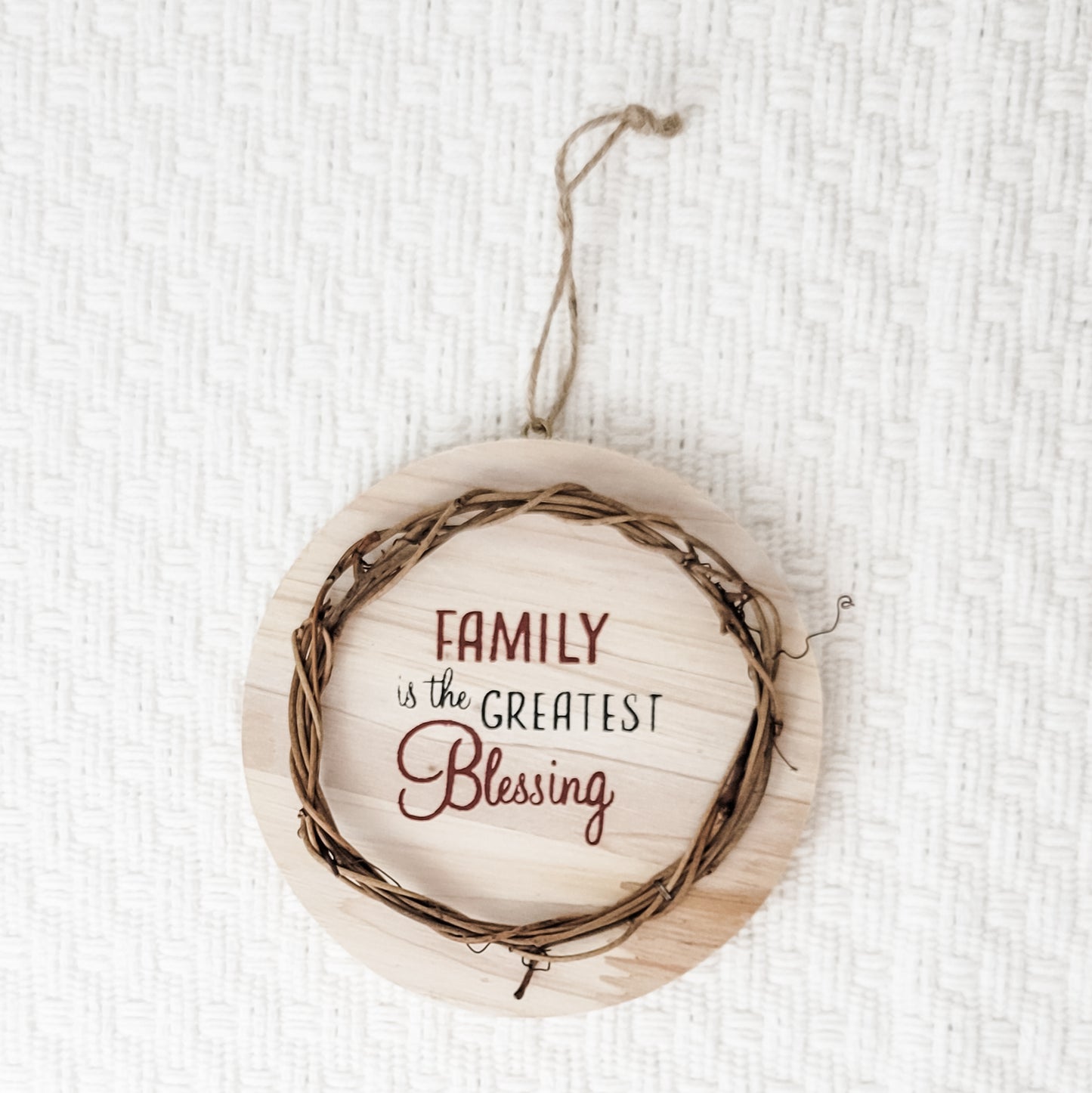 Family is the Greatest Blessing Ornament
