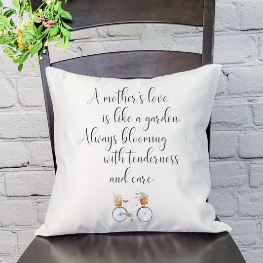 A Mother's Love Garden Pillow Cover