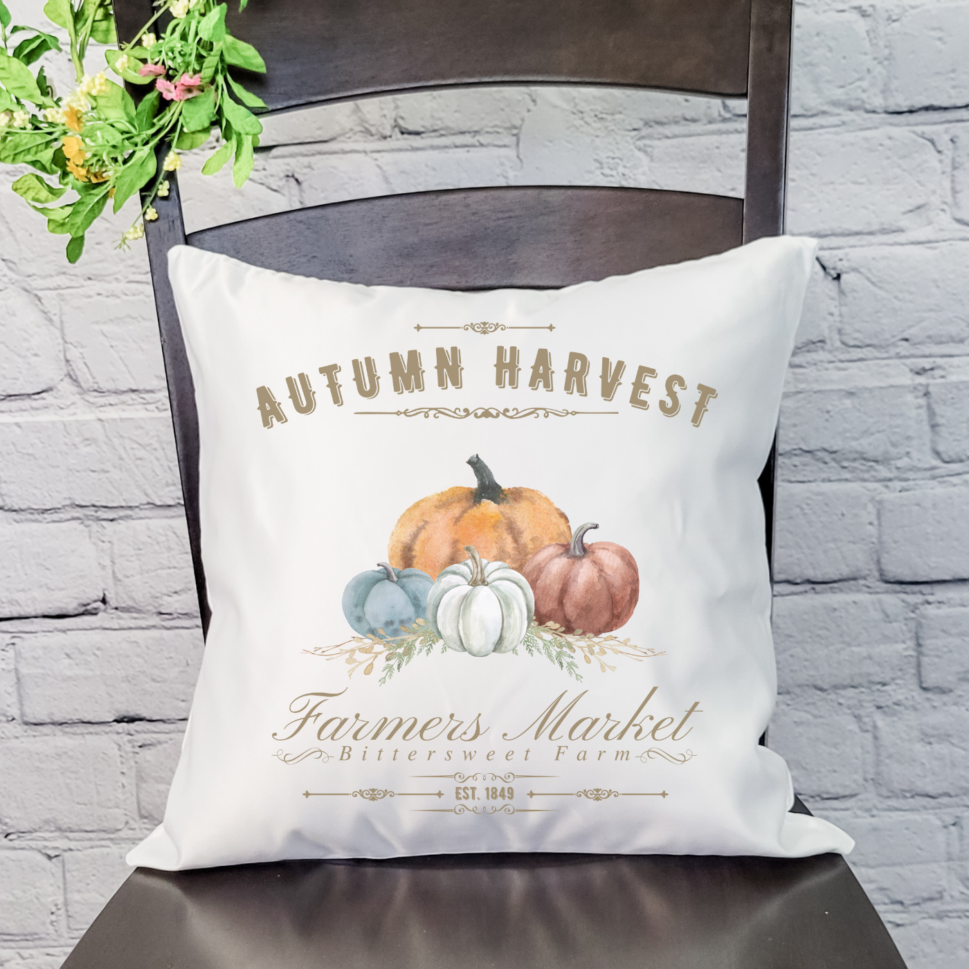 Autumn Harvest Pillow Cover