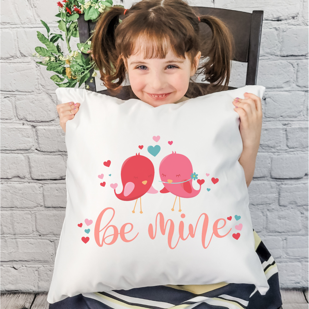Be Mine Birds Pillow Cover