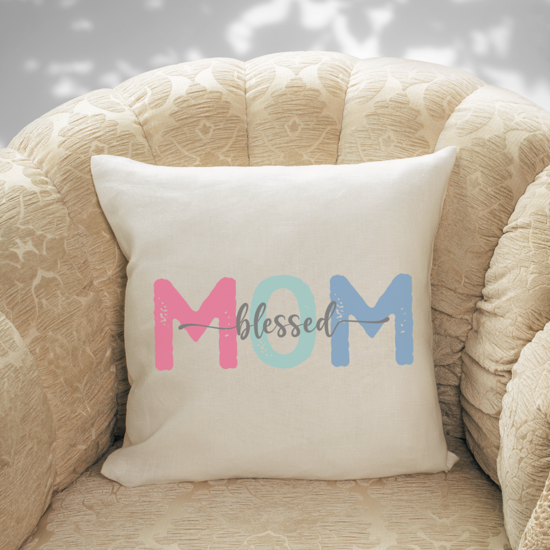 Blessed Mom Pillow Cover