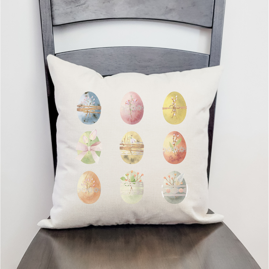 Botanical Eggs Pillow Cover