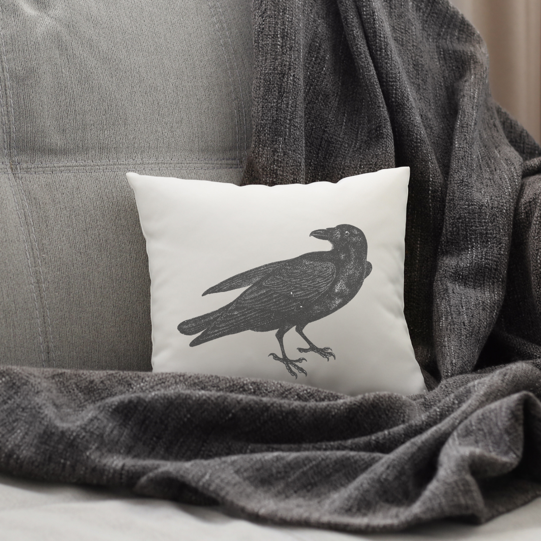 Crow Pillow Cover