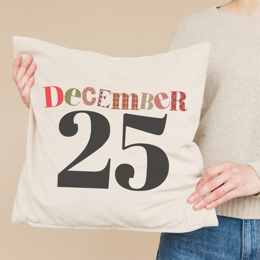 December 25 Pillow Cover