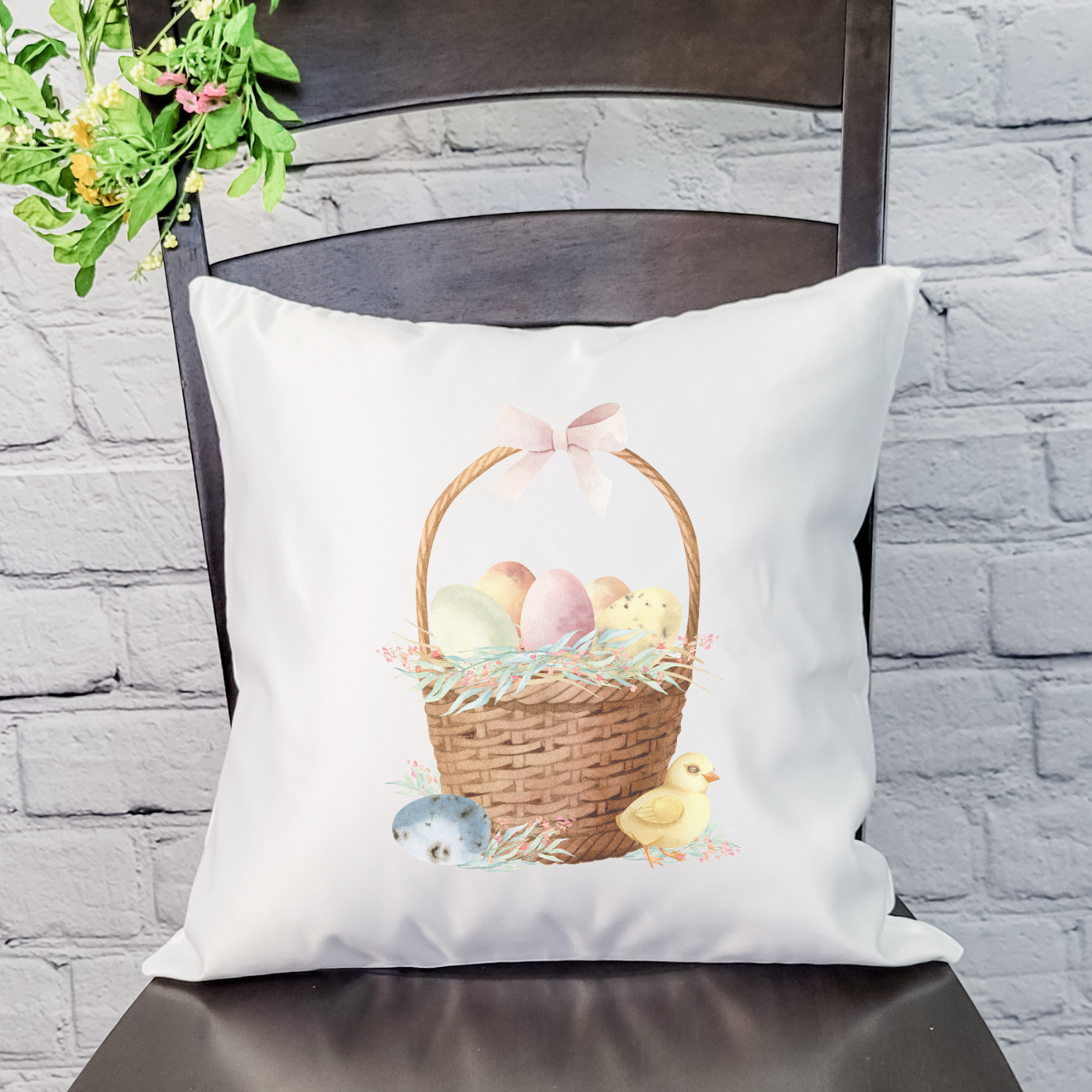 Egg Basket Pillow Cover