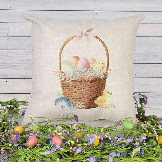 Egg Basket Pillow Cover